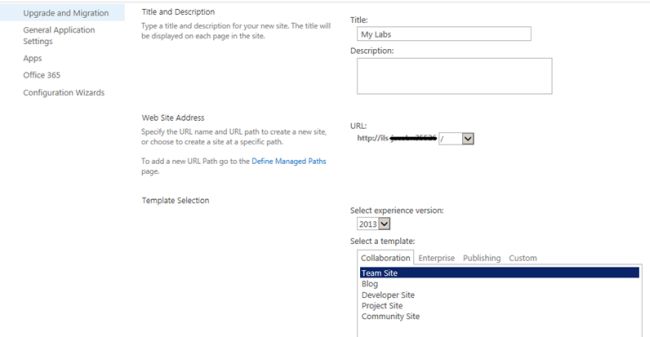 Select your template